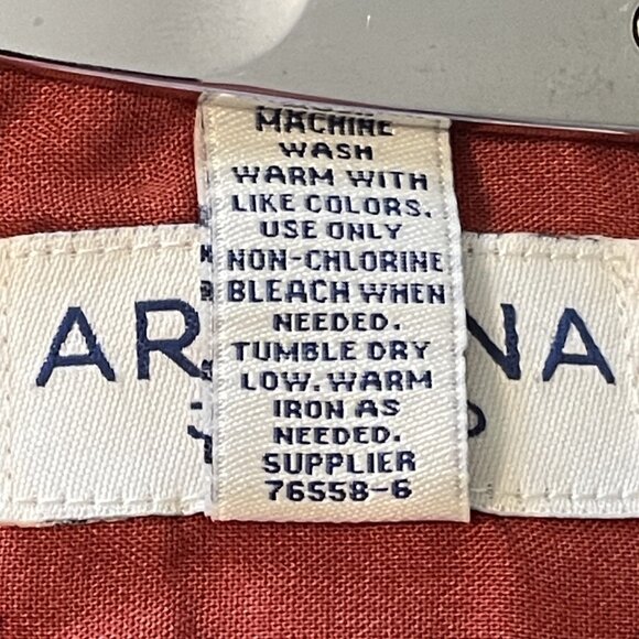 NWT ARIZONA JEAN SHIRT Mens BIG & TALL 3XL Short Sleeve ORANGE SUN  1178-A2 - Picture 8 of 11